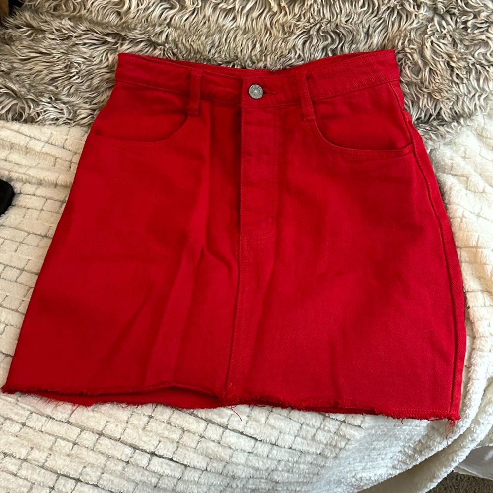 Brandy Melville Red Skirt